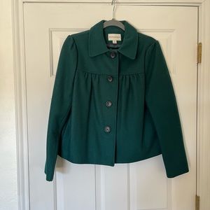 Banana Republic hunter green pea coat.